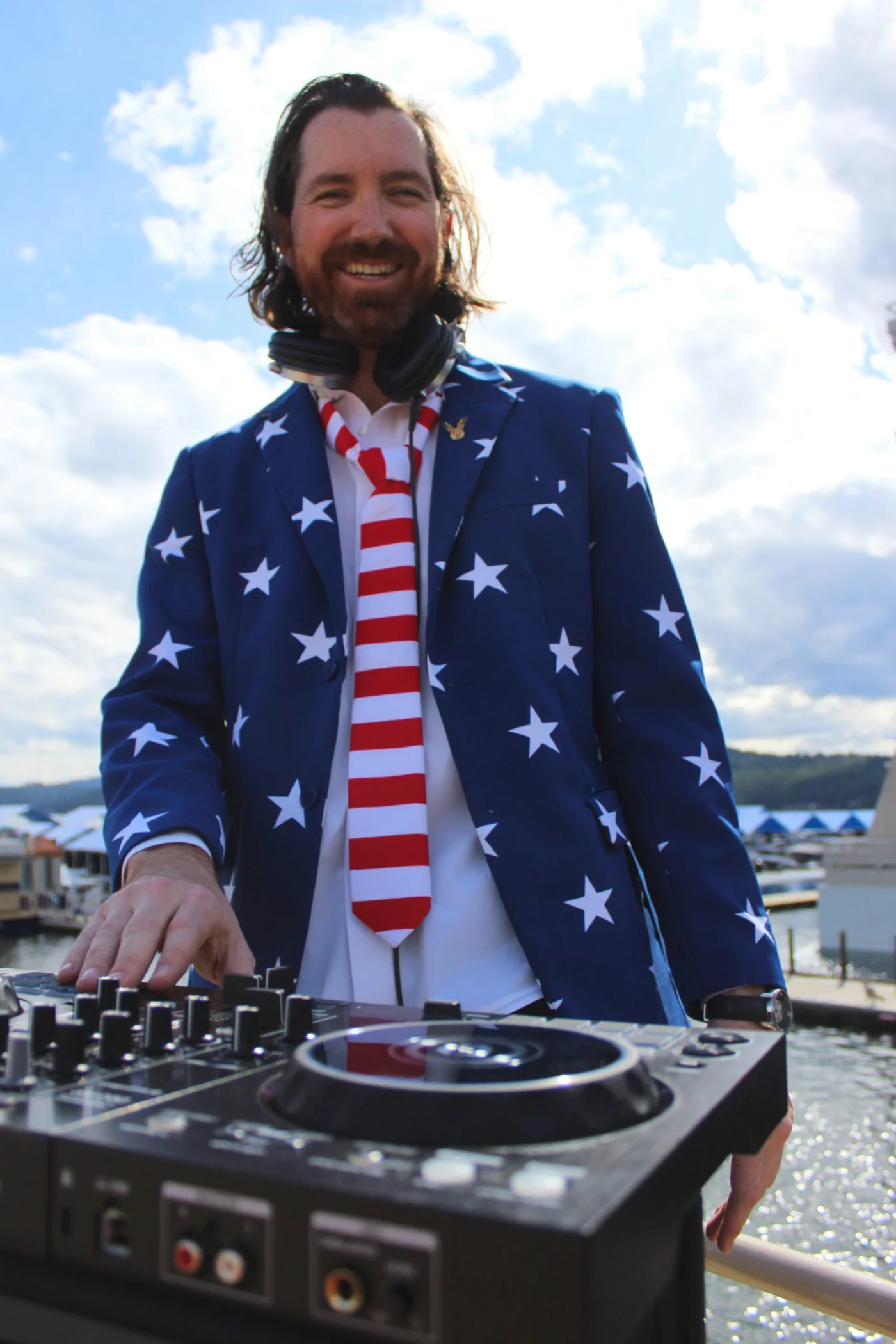 DJ Daymaker behind the decks